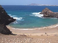 Papagayo Strand auf Lanzarote wo auch FKK möglich ist.
